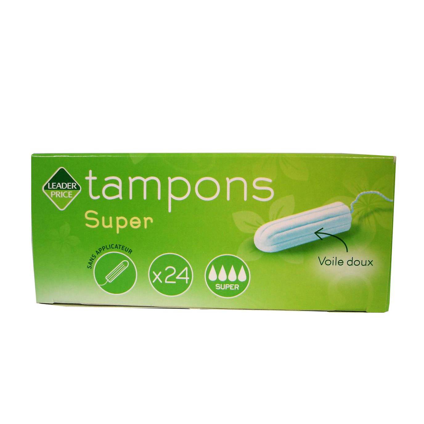 LEADER PRICE TAMPONS SUPER 24S