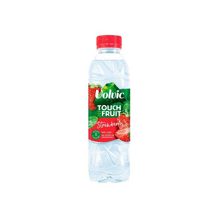 VOLVIC TOUCH OF FRUIT STRAWBERRY LOW SUGAR 500ML