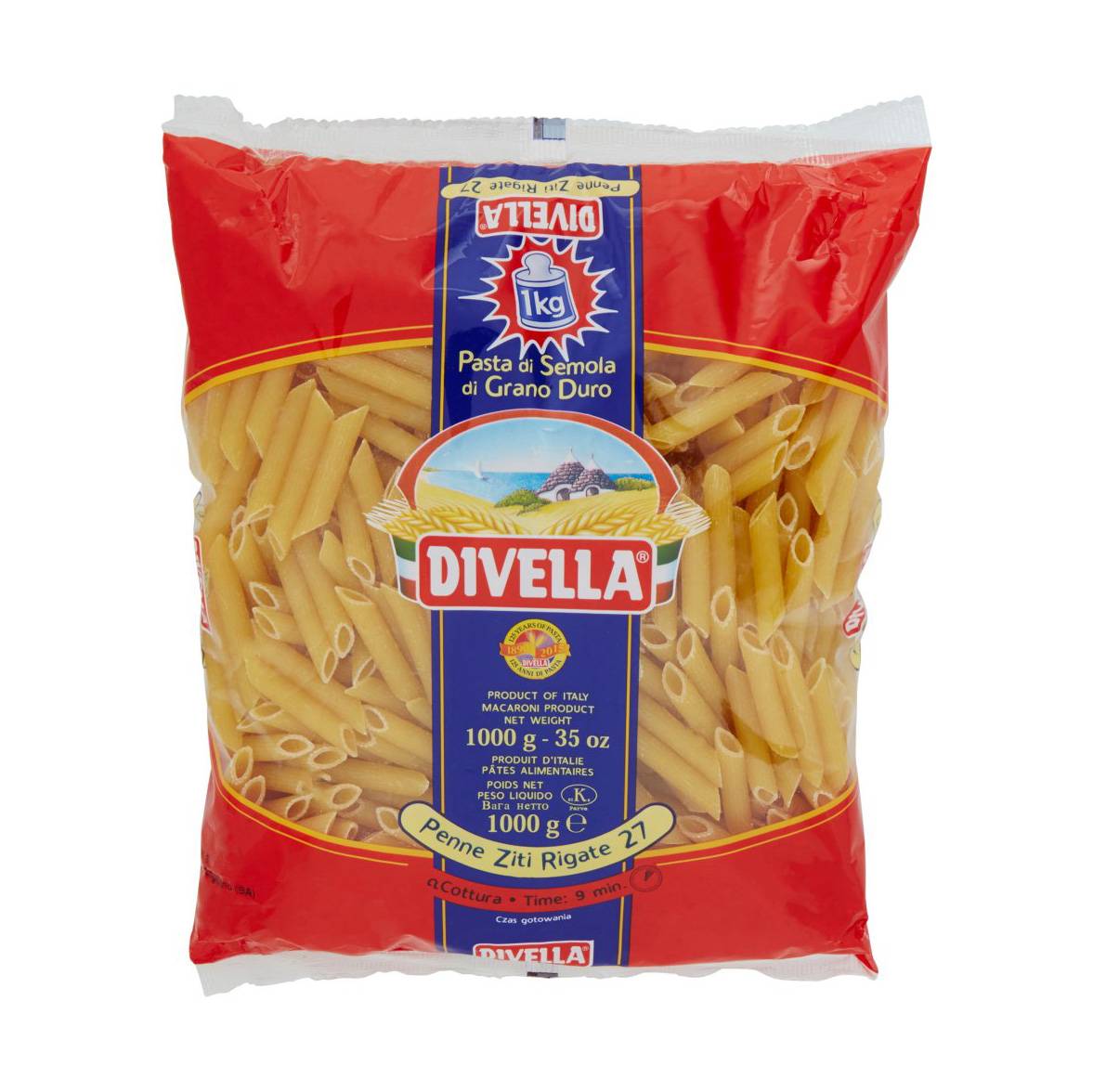 DIVELLA PENNE ZITI RIGATE 27  500G