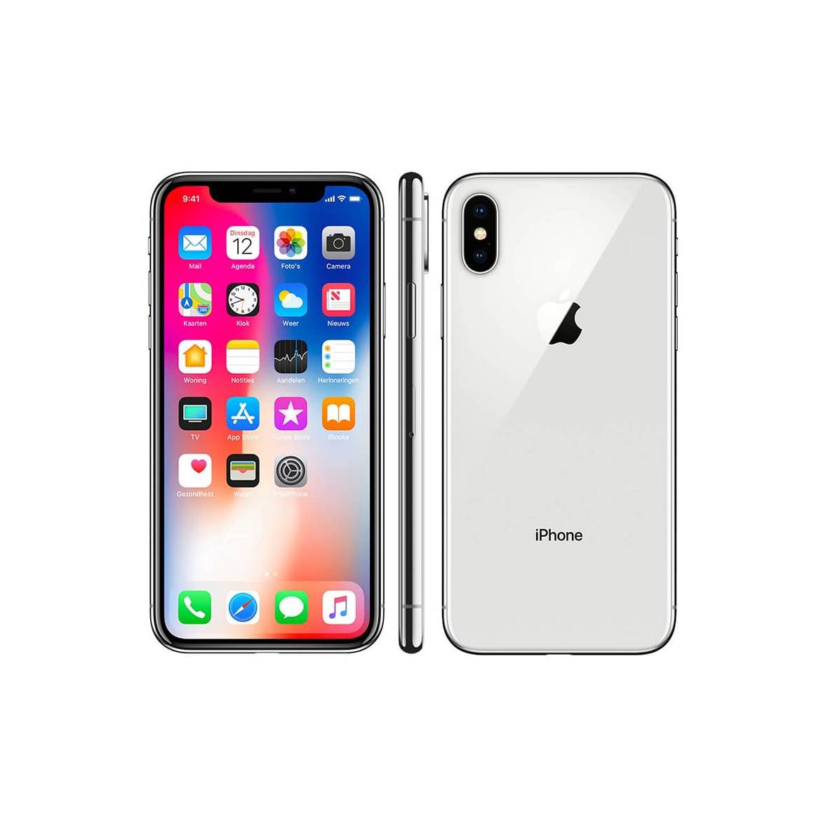 Apple – iPhone X 256 GB – White