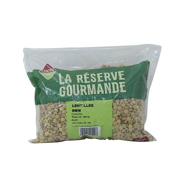 LEADER PRICE LENTILLES 6MM BLONDES  500G