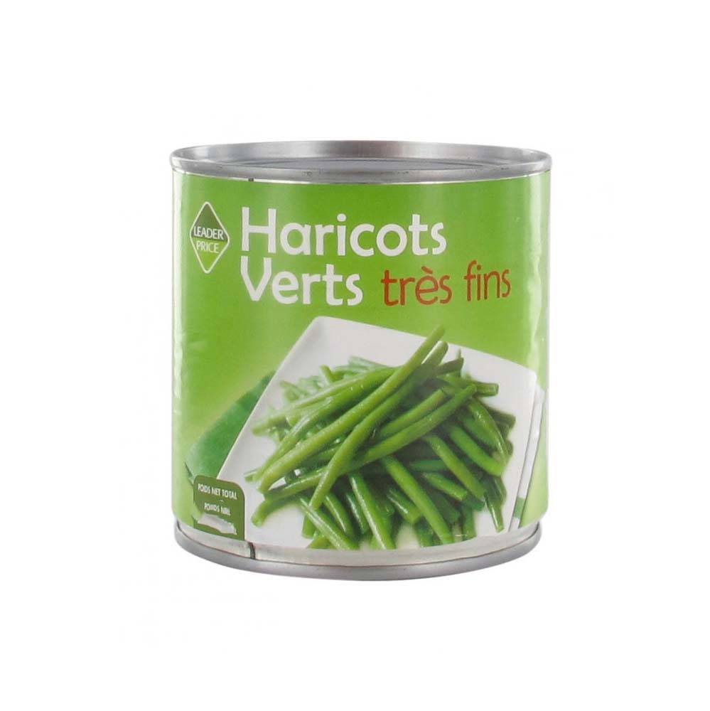 LEADER PRICE HARICOTS VERTS TRES FINS 200G