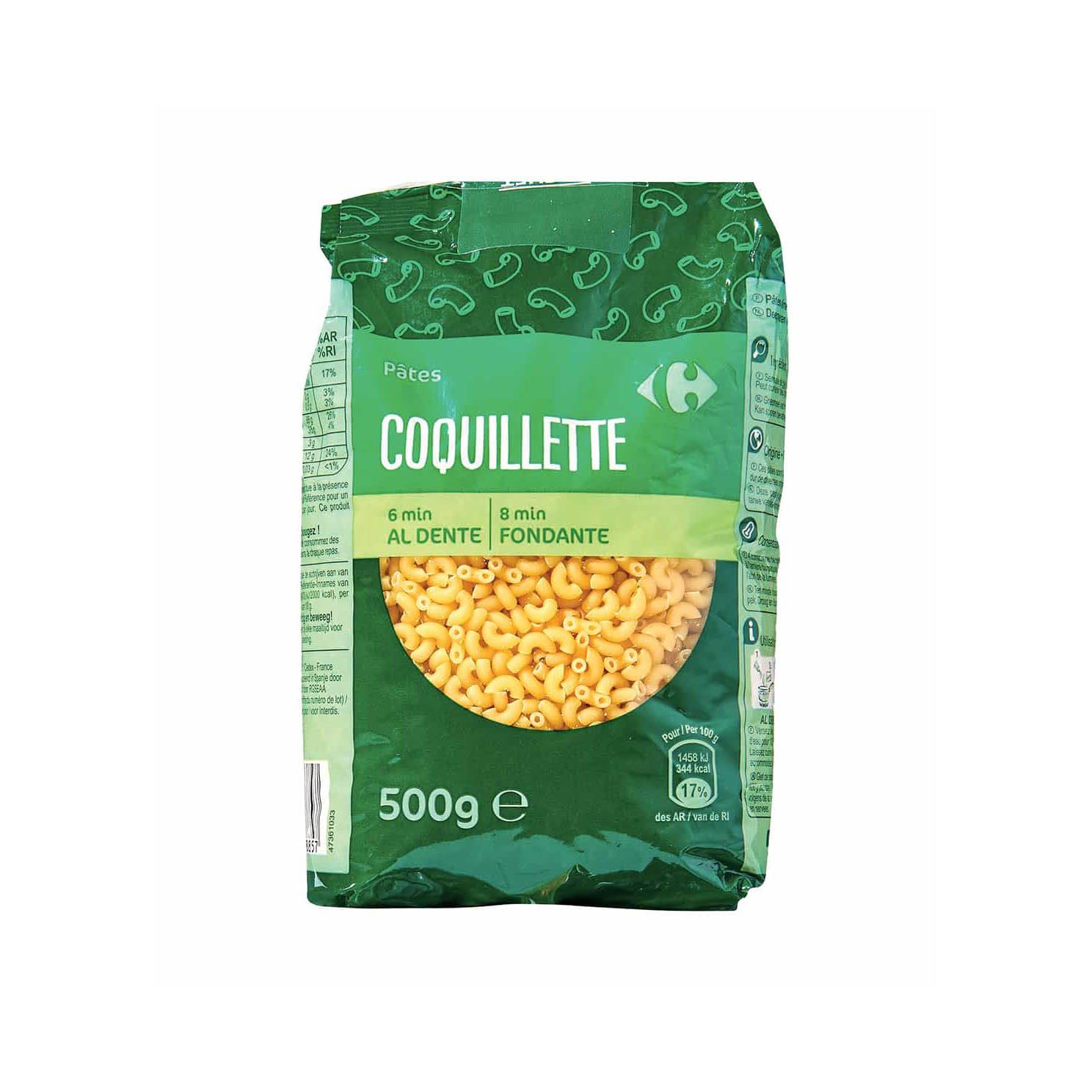 CARREFOUR PATES COQUILLETTE 500G