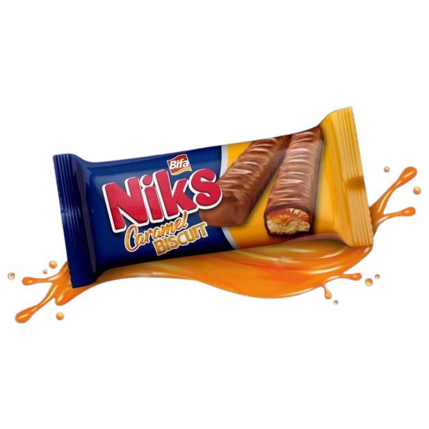 BIFA NIKS CARAMEL BISCUIT 50G