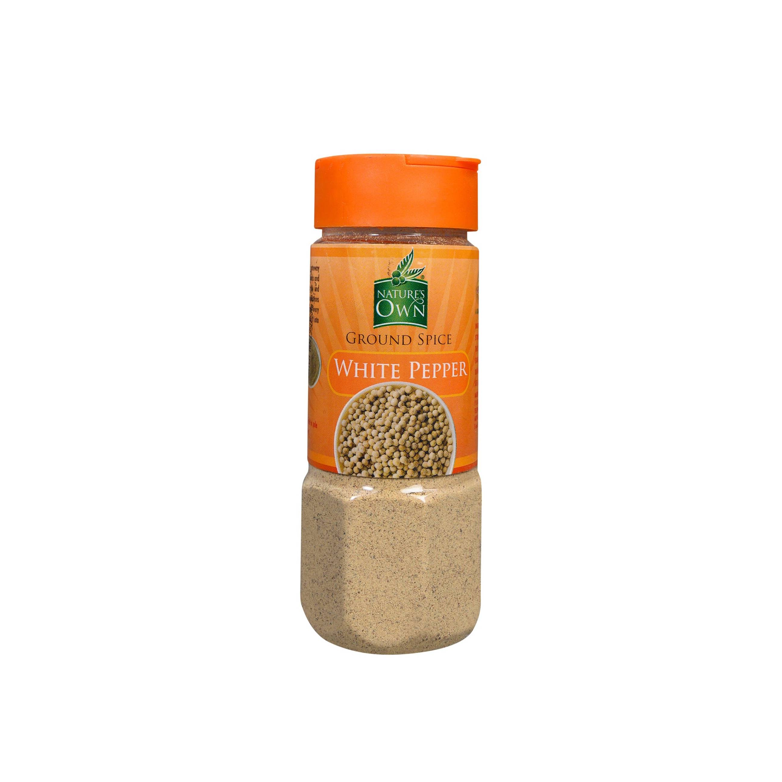 NATURES OWN WHOLE SPICES WHITE PEPPER 40G