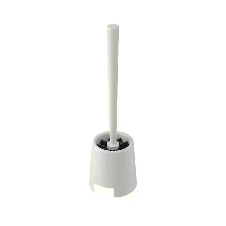 TOILET BRUSH WITH HOLDER WHITE