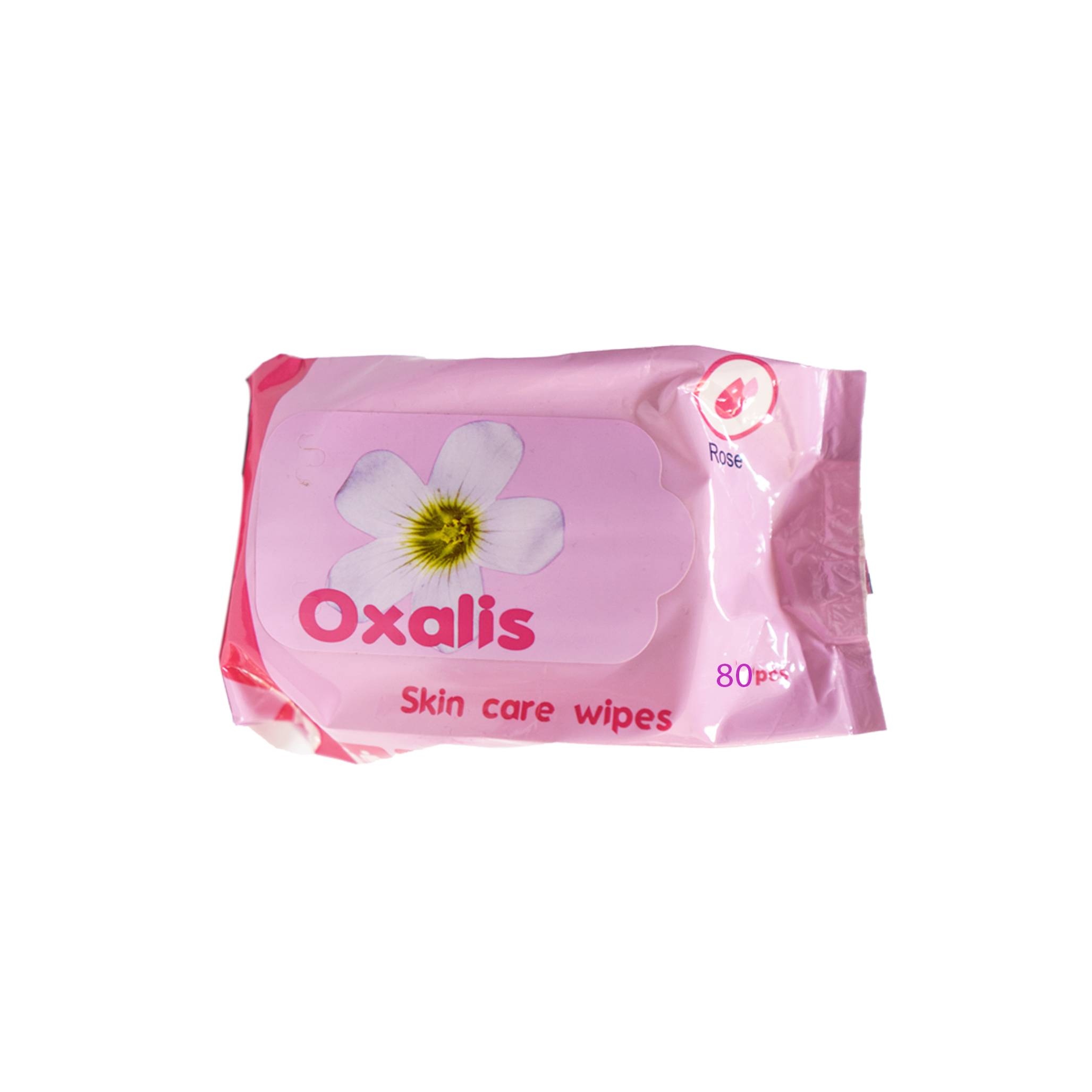 OXALIS SKIN CARE WIPES ROSE 80S