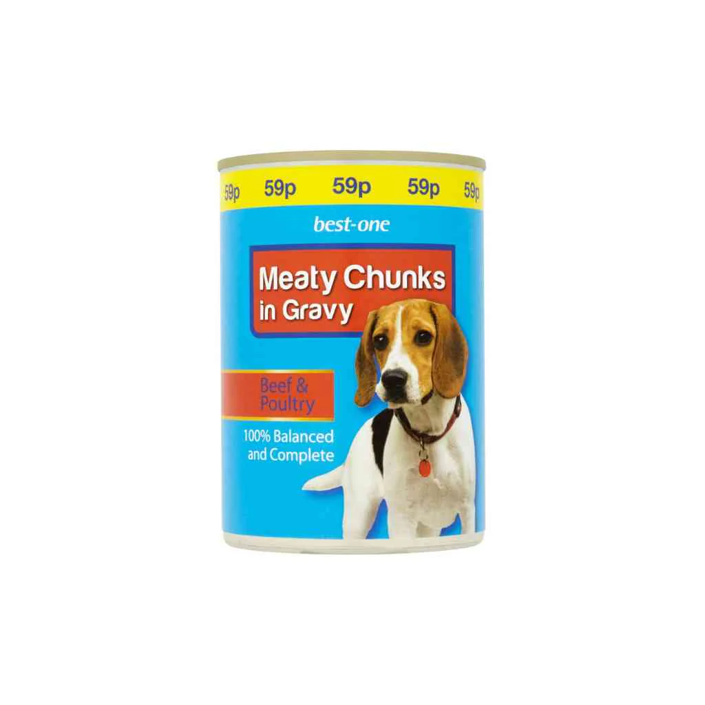 BEST ONE BEEF n POULTRY MEAT CHUNKS IN GRAVY 400G