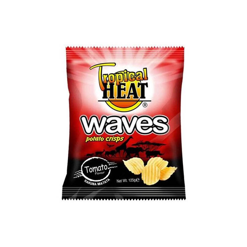 TROPICAL HEAT WAVES TOMATO CRISPS 125G