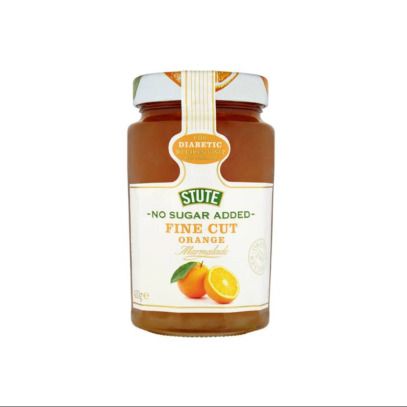 STUTE DIABETIC MARMALADE FINE CUT ORANGE 430G