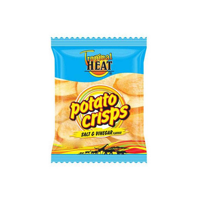 TROP/HEAT POTATO CRISPS SALT N VINEGAR 100G