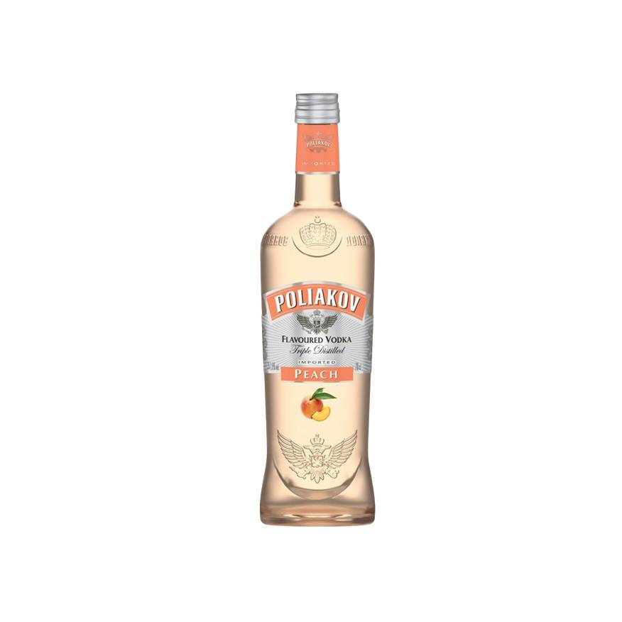 POLIAKOV PREMIUM VODKA FLAVOURED PEACH 70CL