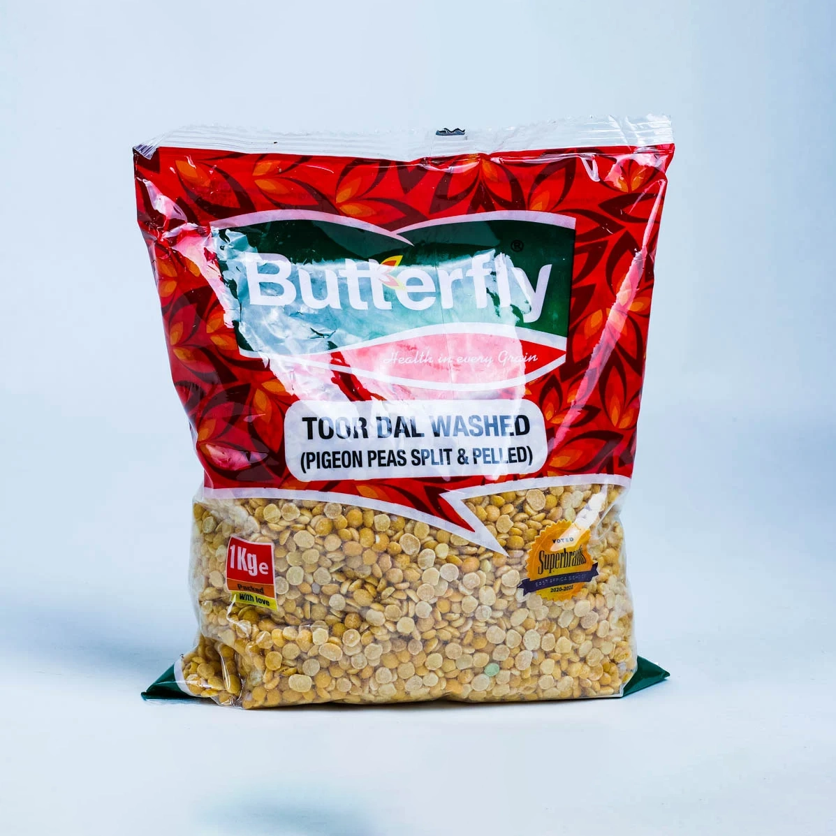 BUTTERFLY TOOR DAL WASHED 1KG