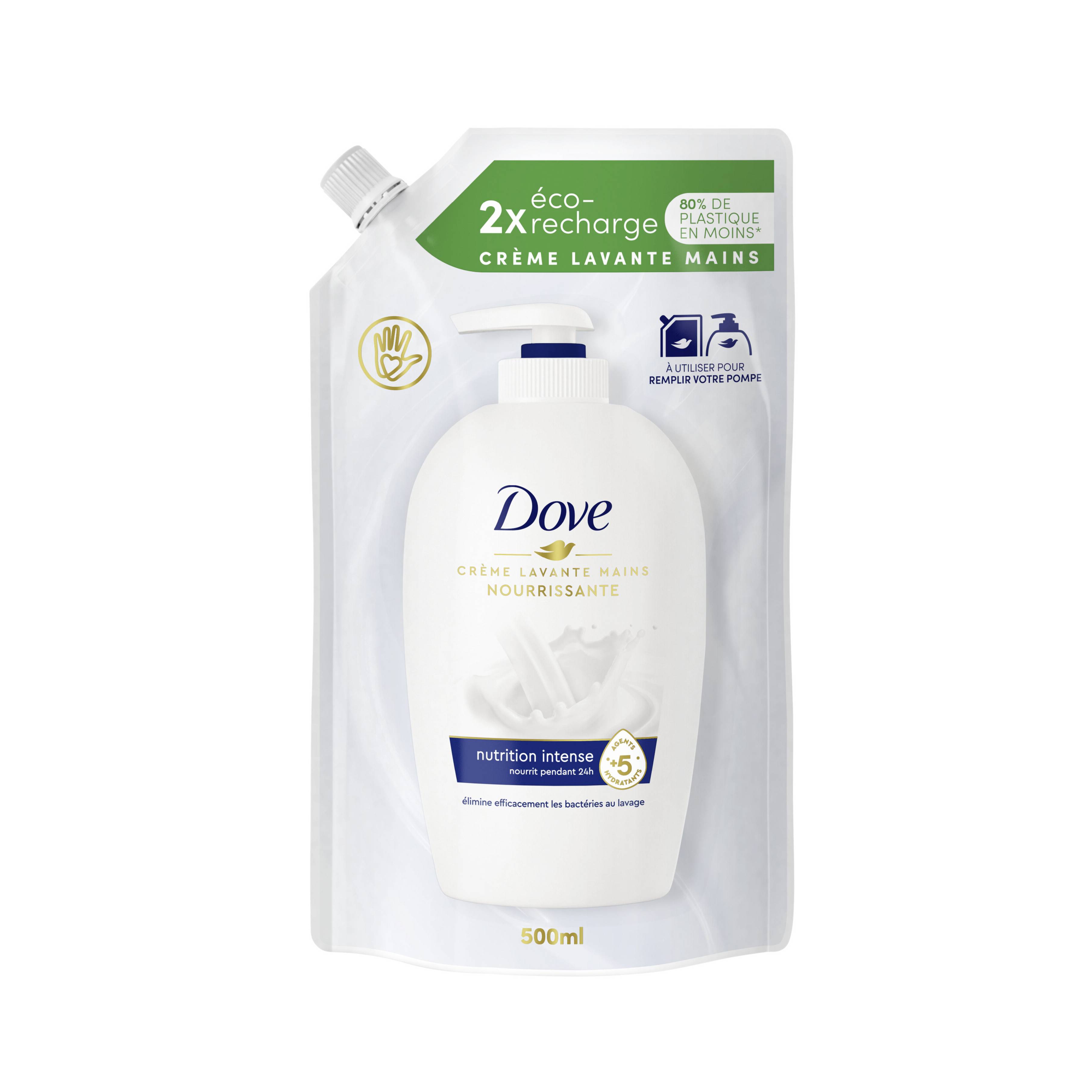 DOVE CREME LAVANTE MAINS NOUR ECO RECHARGE 500ML