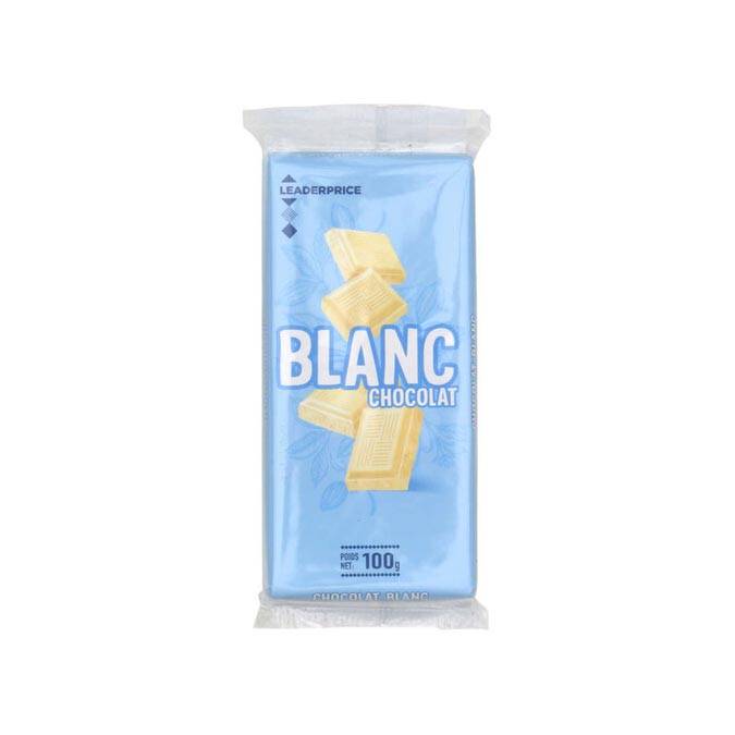 LEADER PRICE CHOCOLAT BLANC 100G