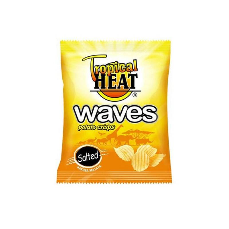TROPICAL HEAT WAVES SALTED CRISPS 125G