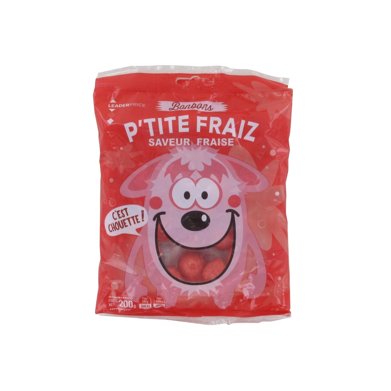 LEADER PRICE BONBONS PETIT FRAISE 200G