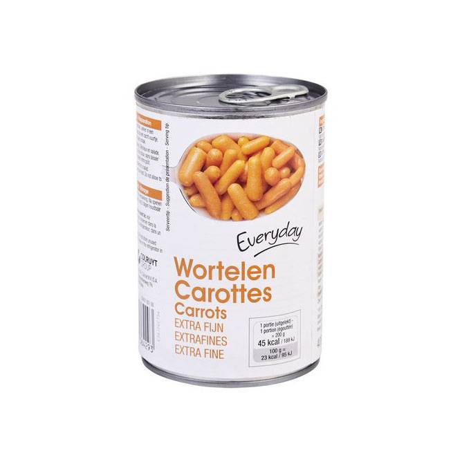 EVERYDAY CAROTTES WORTELEN 400G