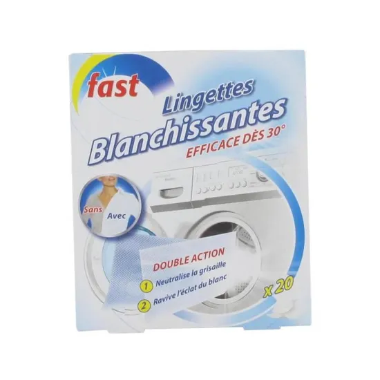 FAST LINGETTES BLANCHISSANTES 20S