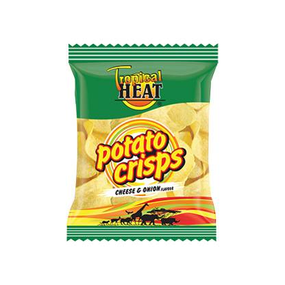 TROPICAL HEAT POTATO CRISPS CHEESE N ONION 100G