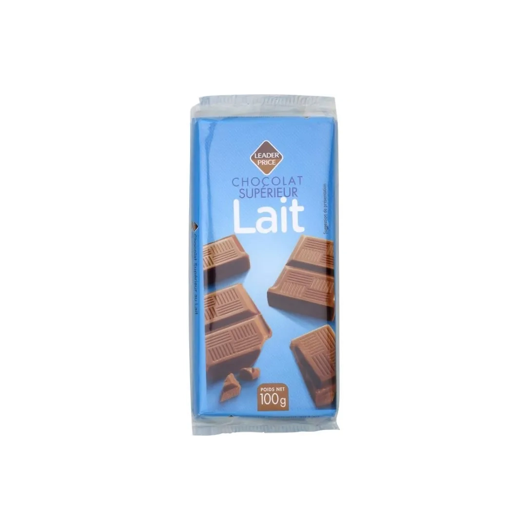 LEADER PRICE LAIT CHOCOLAT DEGUSTATION 100G