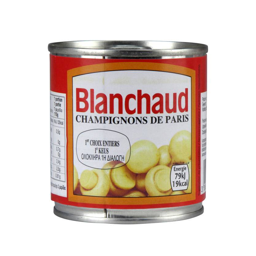 BLANCHAUD CHAMPIGNONS DE PARIS 1ER CHOIX ENT 200G