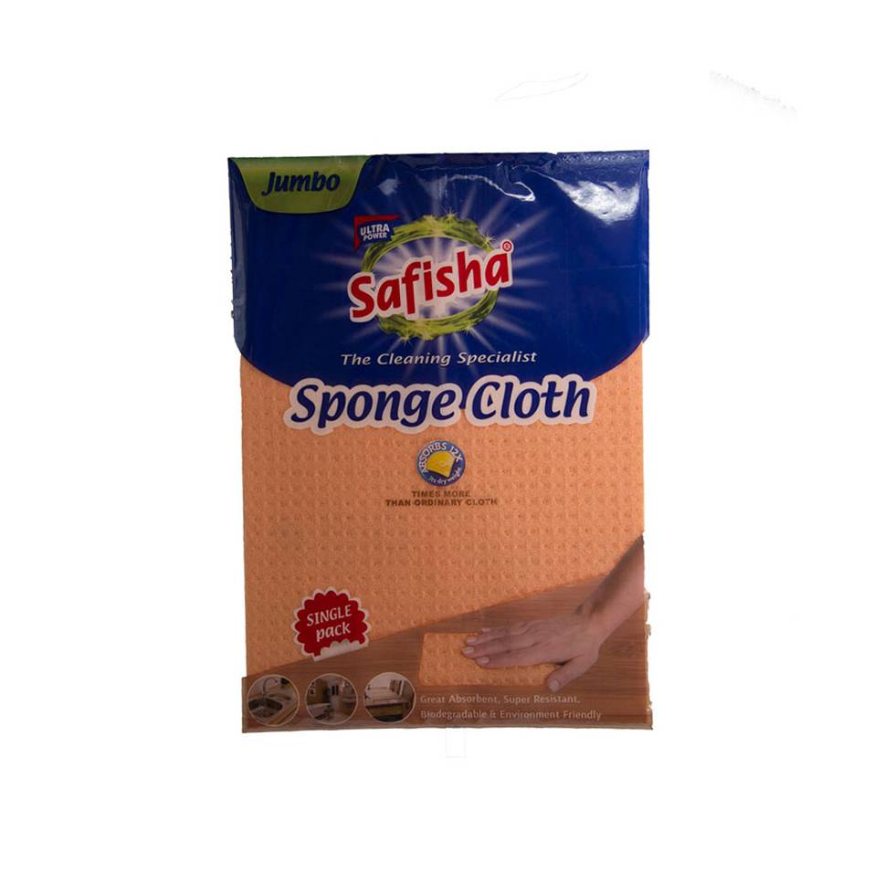 SAFISHA JUMBO SPONGE CLOTH ORANGE SINGLE PACK