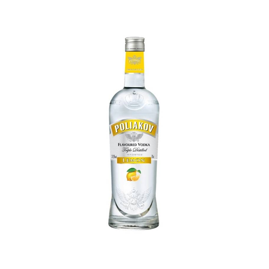 POLIAKOV PREMIUM VODKA FLAVOURED LEMON 70CL