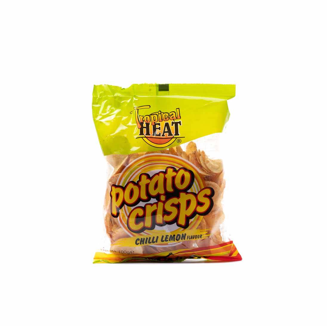 TROPICAL HEAT  POTATO CRISPS CHILLI LEMON 100G