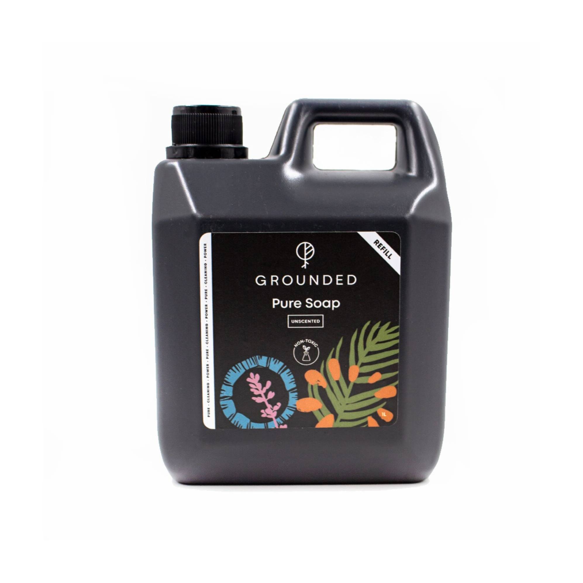 GROUNDED PURE SOAP UNCENTED 1L