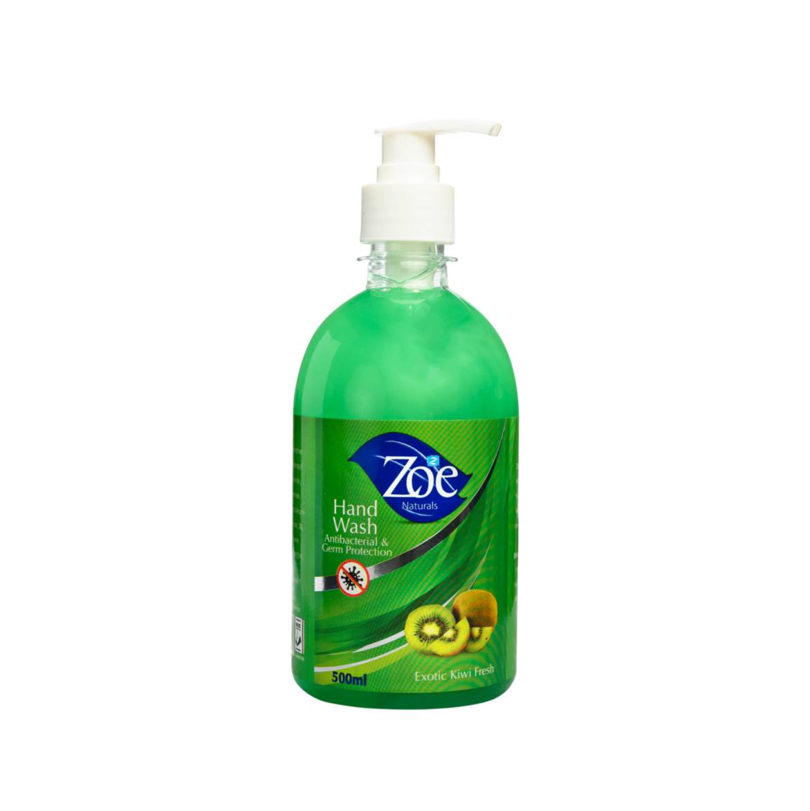 ZOE NATURALS HAND WASH EXOTIC KIWI 500ML