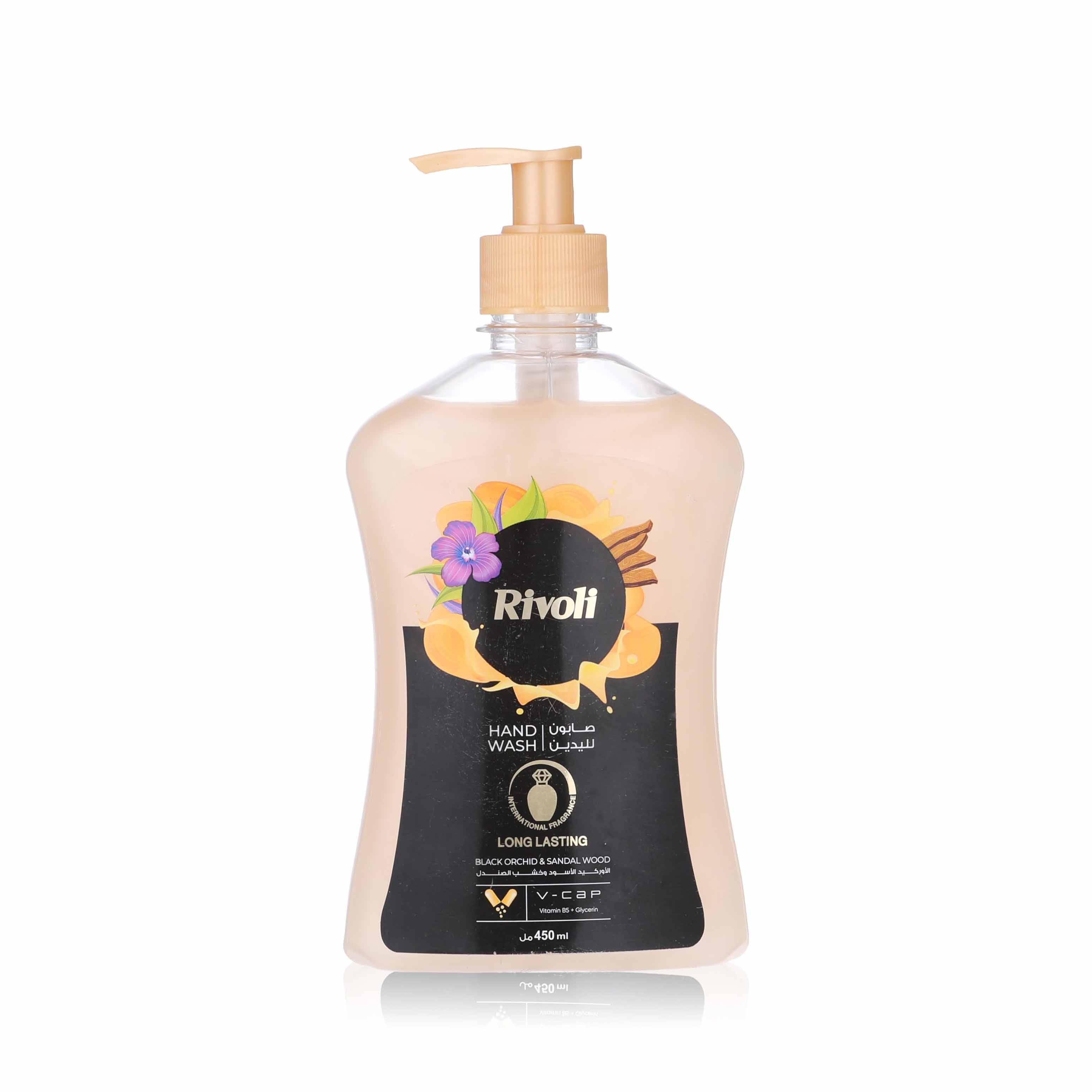 RIVOLI LIQUID HAND WASH BLACK ORCHID N SANDALWOOD 500ML