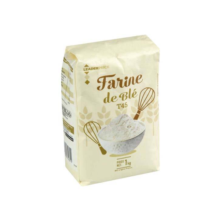 LEADER PRICE FARINE DE BLE T45 1KG