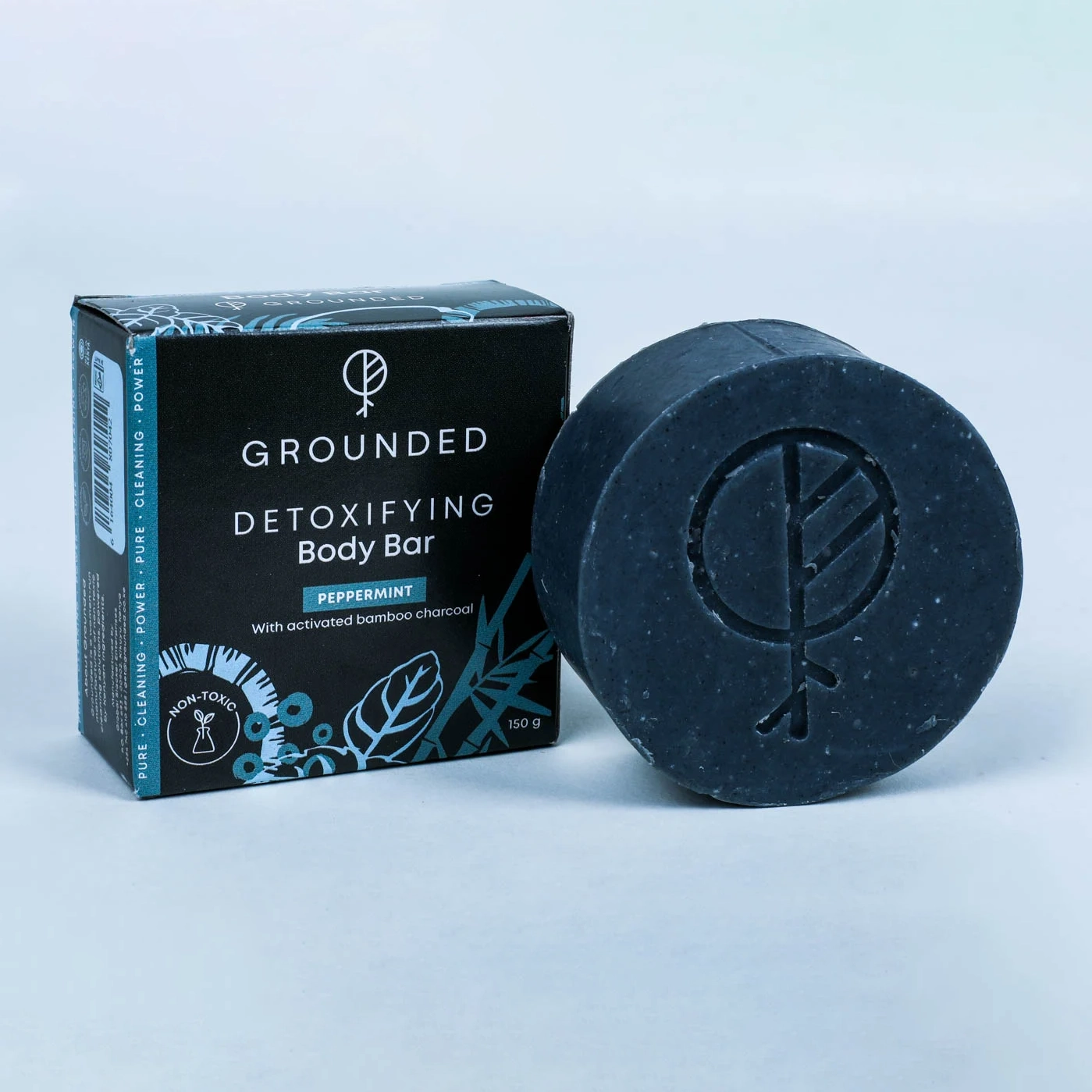 GROUNDED BODY BAR CHARCOAL MINT 150G