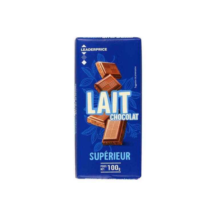 LEADER PRICE CHOCOLAT SUPERIEUR AU LAIT 3x100G