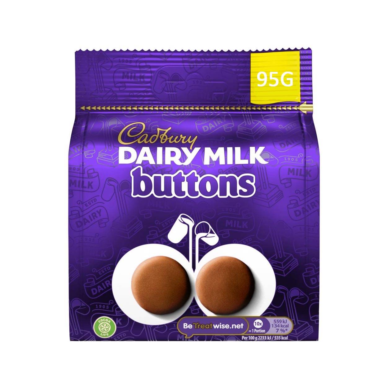 CADBURY DAIRY MILK  BUTTONS 95G