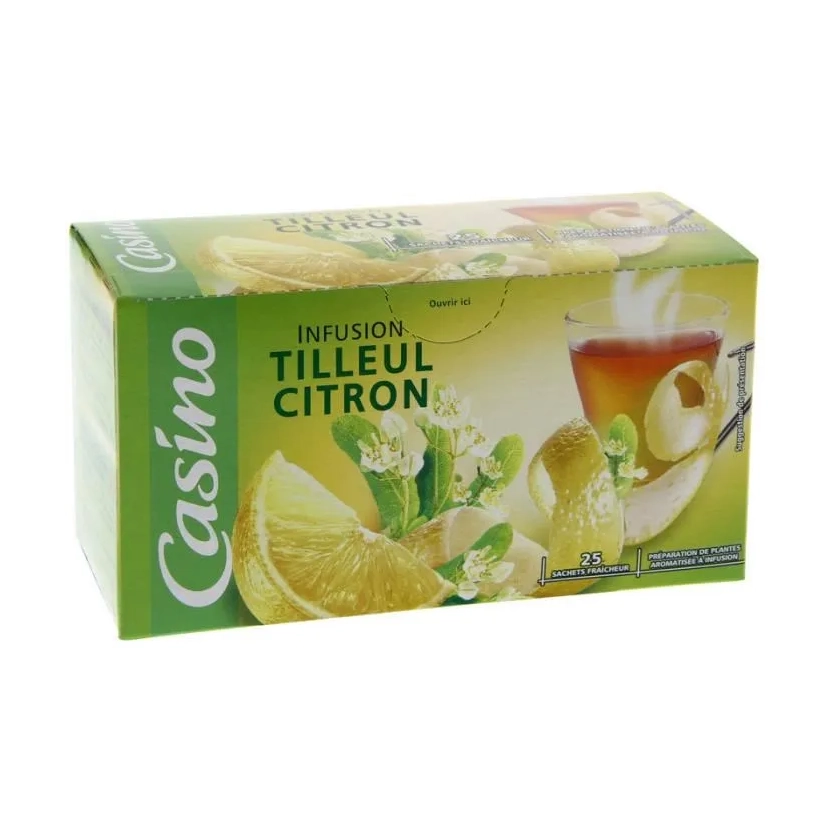 CASINO INFUSION TILLEUL CITRON 34G