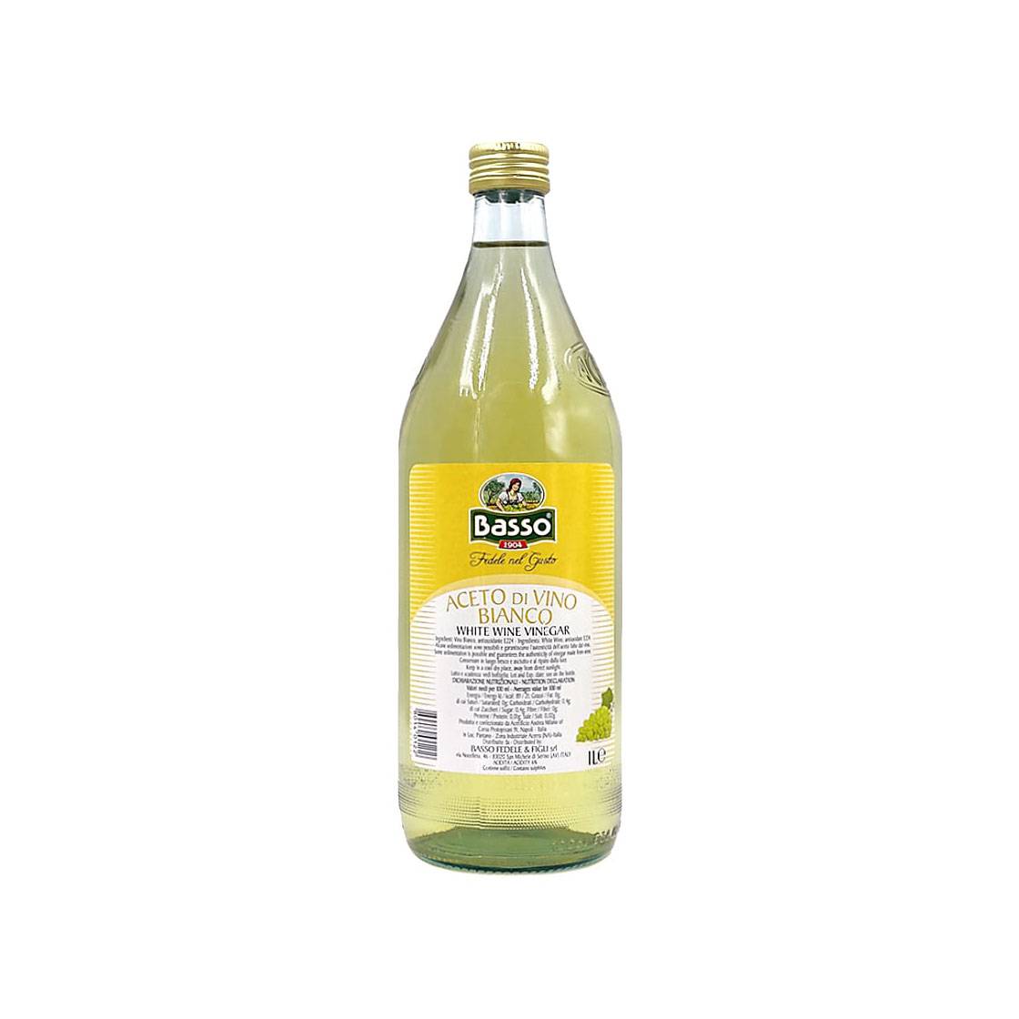 BASSO WHITE WINE VINEGAR 1L