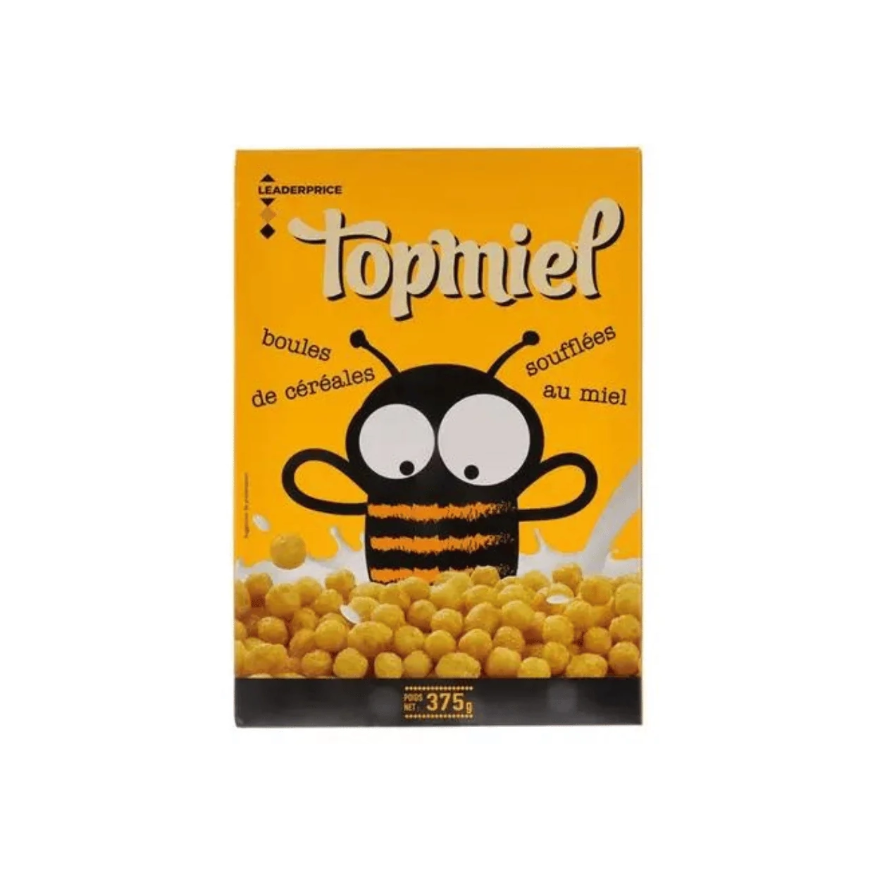 LEADER PRICE TOP MIEL BOULES CEREALES SOUFFLEES 375G