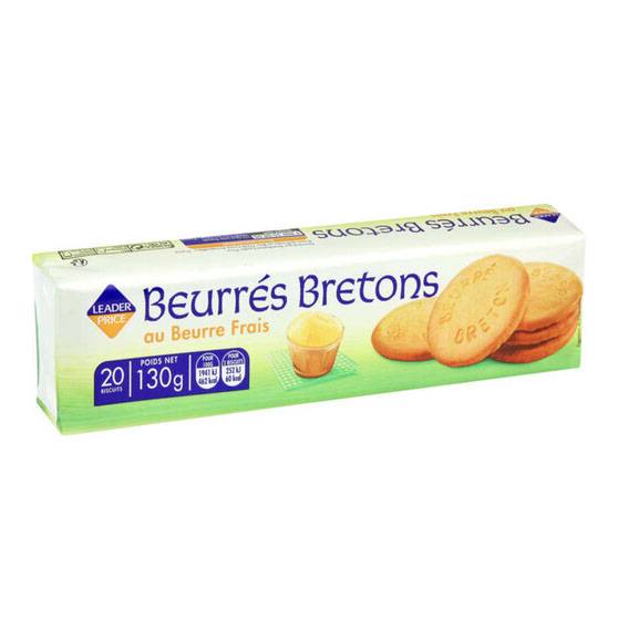 LEADER PRICE BEURRE BRETONS AU BEURRE FRAIS 130G