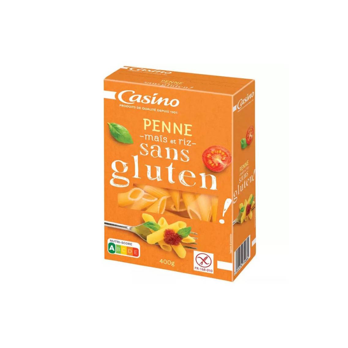 CASINO PENNE MAIS N RIZ SANS GLUTEN 400G