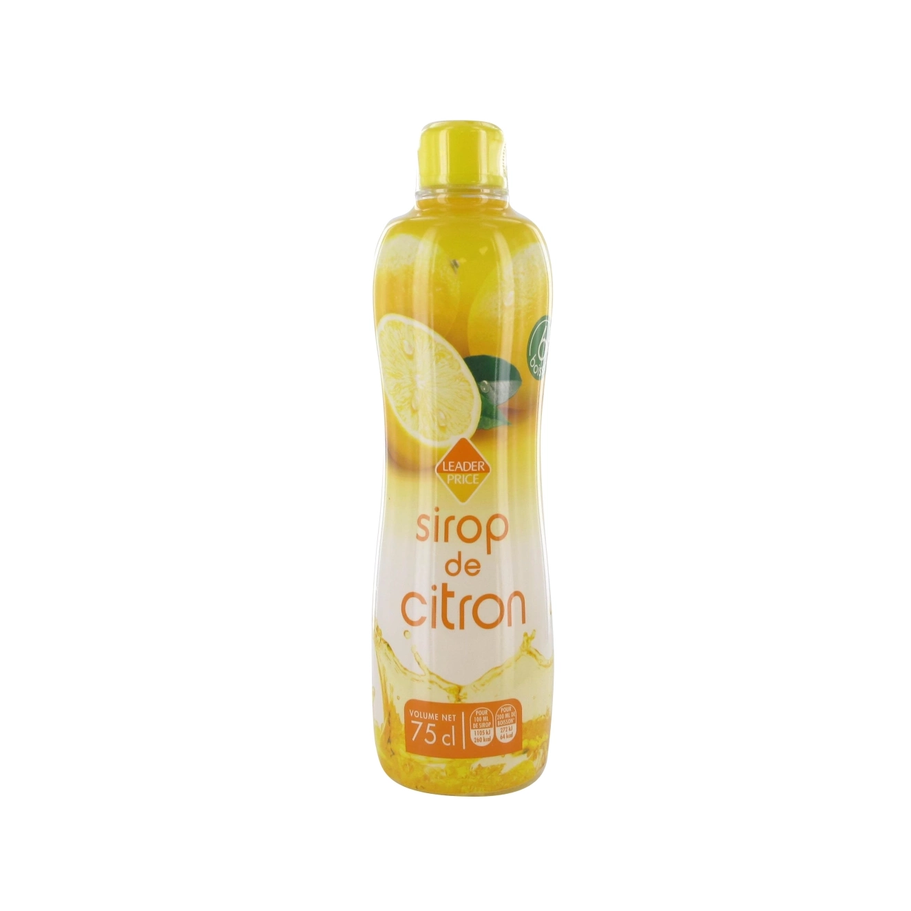 LEADER PRICE SIROP DE CIRTON PET 75CL