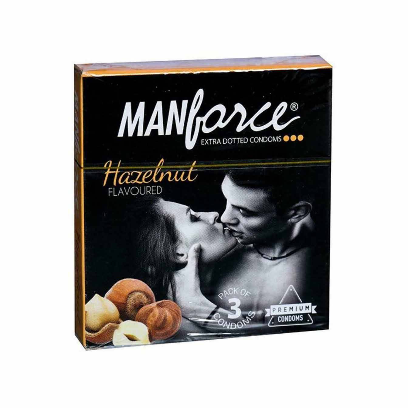 COVERED HAZELNUT CONDOMS 3PCS