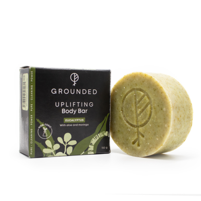 GROUNDED BODY BAR EUCALYPTUS ALOE 150G