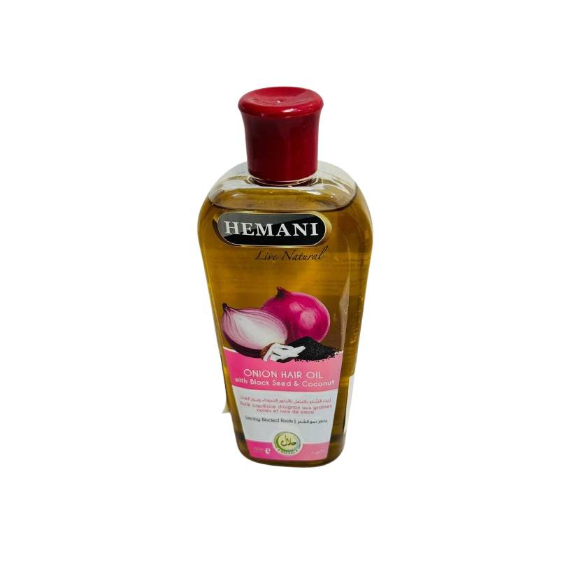 HEMANI ONION HAIR OIL WITH BLACK SEED N COCONUT 200ML