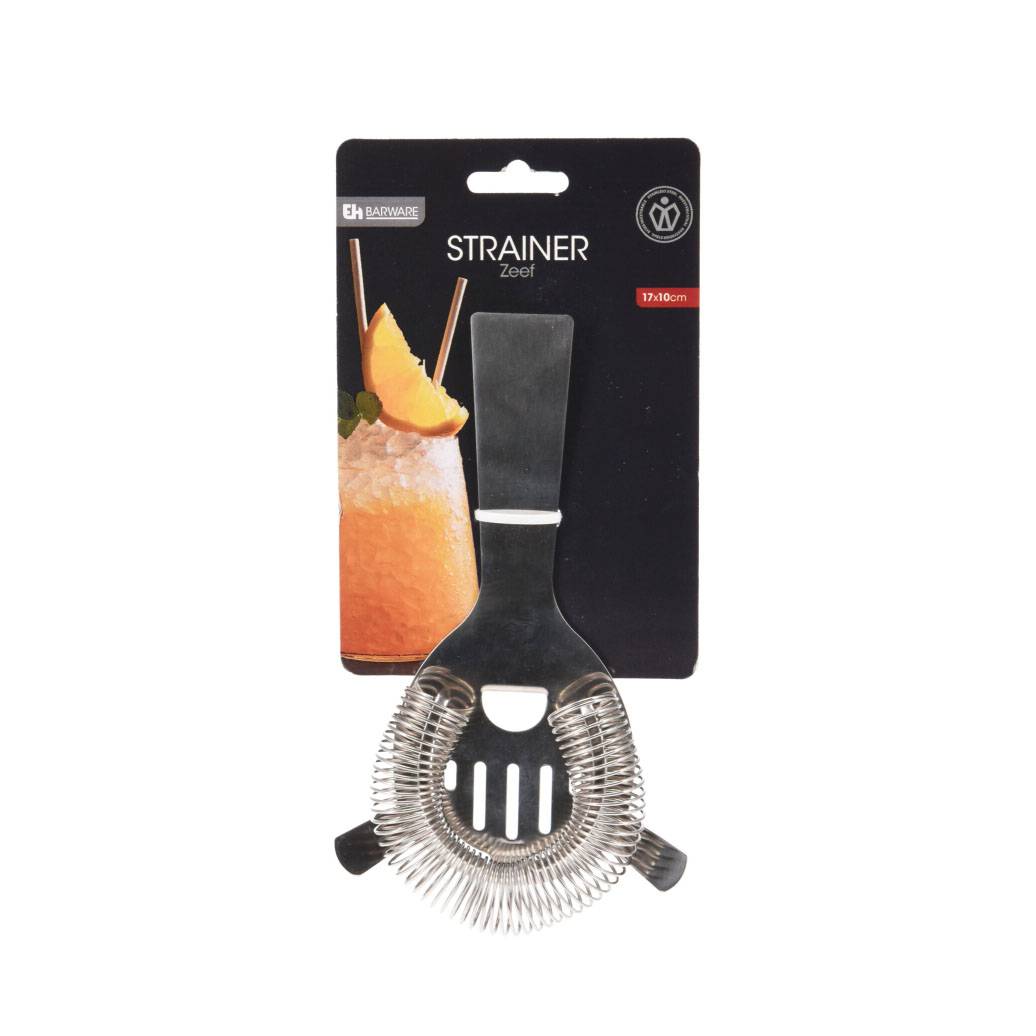 BARWARE STRAINER STAINLESS STEEL 17X10CM