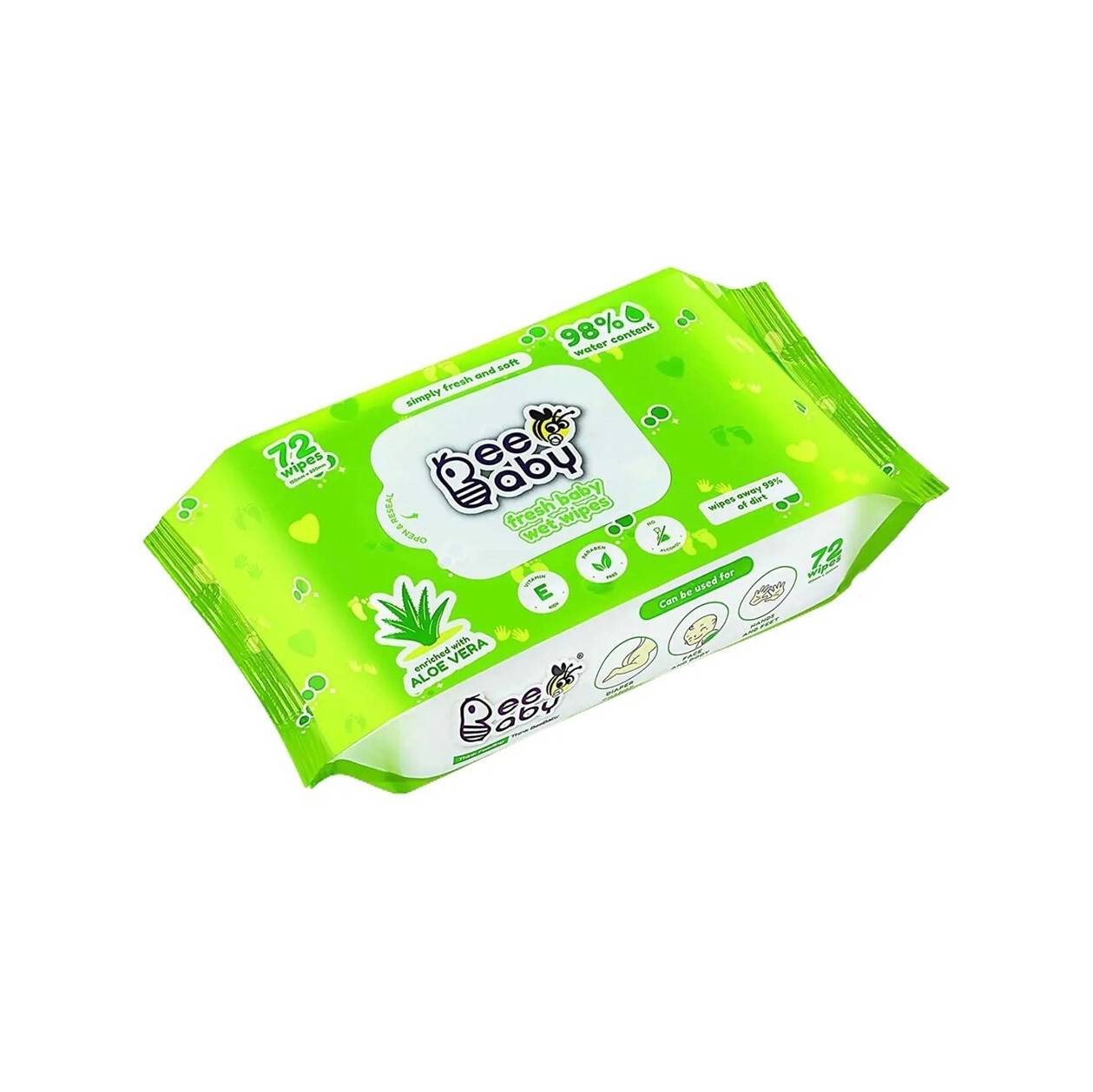 BABY WIPES FRESH ALOE VERA 72S