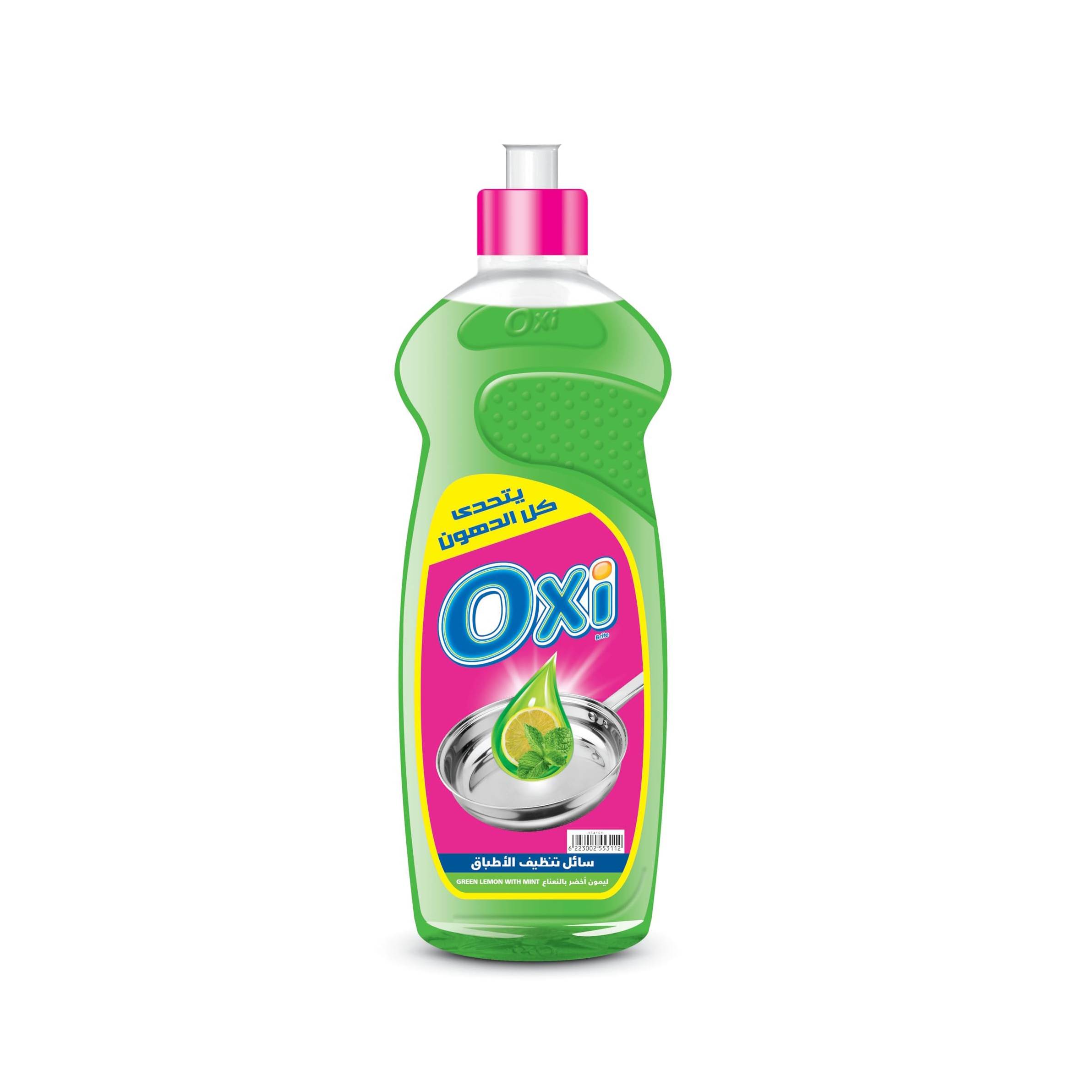 OXI DISH WASHING LIQUID LEMON MINT 600G