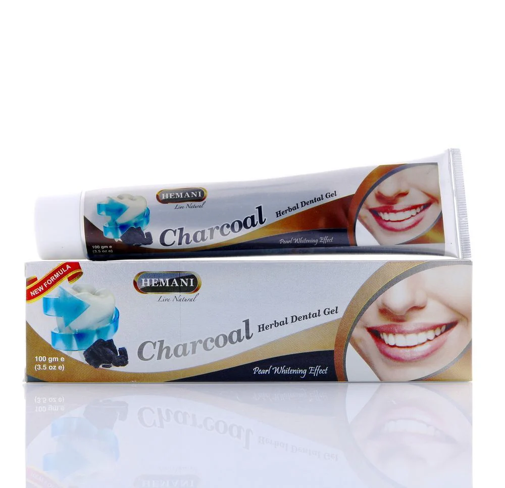 HEMANI CHARCOAL HERBAL DENTAL GEL 100G