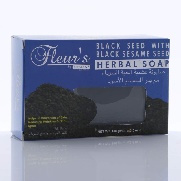 HEMANI FLEURS BLACK SEED WITH SESAME SOAP 100G